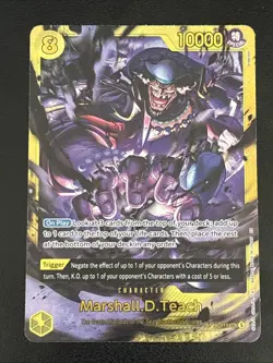 Marshall D. Teach OP16-119 SEC Secret Rare Foil Time of Battle One Piece TCG - Image 1