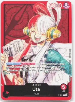Uta (One Piece Film Red) P-011 PR Normal Leader One Piece Promotion Cards LP - Image 1