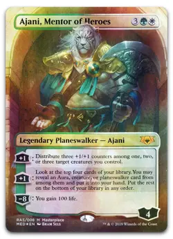 Ajani, Mentor of Heroes #RA5 (Foil) NM Mythic Edition Ravnica Allegiance - Image 1