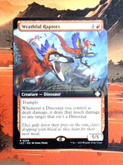MTG Wrathful Raptors (Extended Art) LCC 56 Regular NM R - Image 1