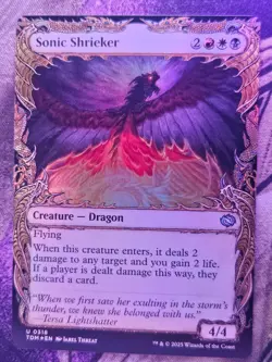 Sonic Shrieker (Showcase) 318 Tarkir: Dragonstorm Magic: The Gathering Foil NM - Image 1