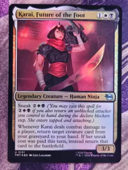 Karai, Future of the Foot 0151 Mutant Ninja Turtles Magic: The Gathering Foil LP - Image 1