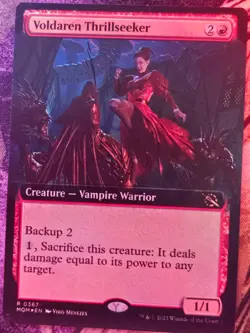 Voldaren Thrillseeker 367 March of the Machine Magic: The Gathering Foil LP - Image 1