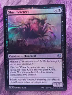 Shimmercreep 120 Uncommon Lorwyn Eclipsed Magic: The Gathering Foil LP - Image 1