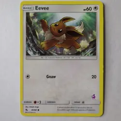 Pokemon Eevee 49/68 SM Hidden Fates Mewtwo Stamped Battle Academy Deck Exclusive - Image 1