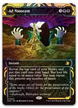 Ad Nauseam #25 (Foil) (NM) Secrets of Strixhaven: Mystical Archive SOA Magic MTG - Image 1