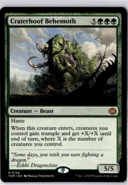 Craterhoof Behemoth Tarkir: Dragonstorm Regular NM M 0138 - Image 1