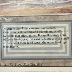 MTG Underground Sea Revised LP- Dual Land #2 - Image 3