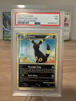 Pokemon Umbreon 22/95 Reverse Holo Call Of Legends PSA 7 - Image 1