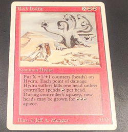 Wizards of the Coast Rock Hydra MTG Revised Red Rare Regular ENG 0/0 Xrr - Image 1