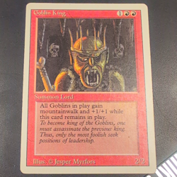 Wizards of the Coast Goblin King MTG Revised Red Rare Regular ENG 2/2 1RR - Image 1