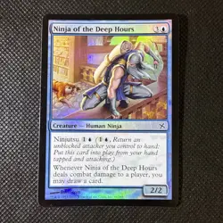 Magic MTG Ninja of the Deep Hours Foil Betrayers of Kamigawa - Read Description - Image 1