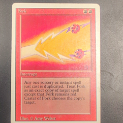 Wizards of the Coast Fork Magic: The Gathering Revised Red Rare Regular ENG - Image 1