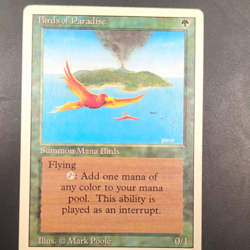 Wizards of the Coast Birds of Paradise MTG Revised Green Rare Regular ENG - Image 1