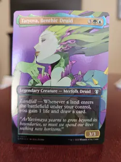 Tatyova, Benthic Druid (Borderless) #687 (Foil) NM Commander Masters Magic MTG - Image 1