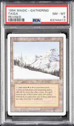 1994 MTG REVISED EDITION TAIGA PSA 8 - Image 1