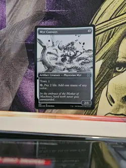 Myr Convert (Showcase) (SaC Foil) 479 Phyrexia: Magic tG Foil NM - Image 1