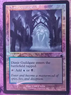 Dimir Guildgate (Retro Frame) 400 Ravnica Remastered Magic: Gathering Foil NM - Image 1