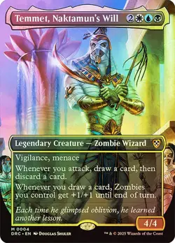Temmet, Naktamun's Will Foil Borderless Aetherdrift NM MTG - Image 1