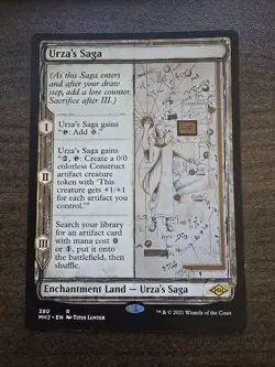 Urza's Saga - MTG Modern Horizons 2 Rare Showcase Enchantment Land 380 - Image 1