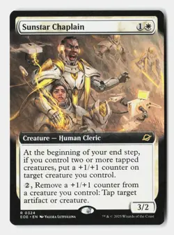 Sunstar Chaplain (Extended Art) 324 Edge of Eternities Magic: The Gathering NM - Image 1