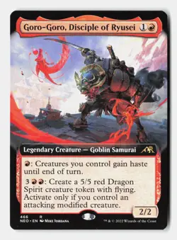 Goro-Goro, Disciple of Ryusei (Extended Art) 466 Kamigawa: Neon Dynasty MTG NM - Image 1