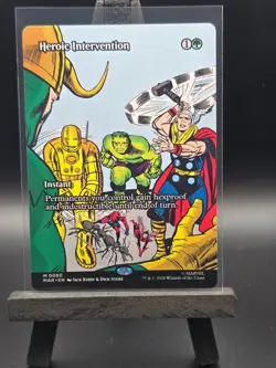 Heroic Intervention (0080) (Borderless) Marvel Super Heroes NM MTG - Image 1