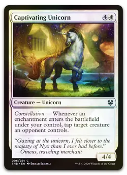 Captivating Unicorn #6 (Foil) (NM) Theros Beyond Death THB Magic MTG - Image 1