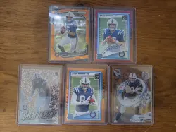 2025 Indianapolis Colts Rookie Lot Riley Leonard Auto /99 Tyler Warren /299 RC - Image 1