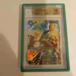 One Piece - PRB02-006 Roronoa Zoro SP - Bubble Zoro - Beckett BGS Pristine 10 - Image 2