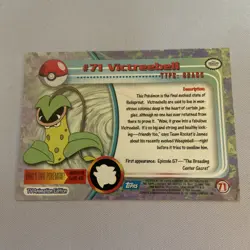 Pokemon Victreebel 71 Topps Series 1 TV Animation Edition Blue Label Non Foil NM - Image 2