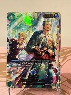 Roronoa Zoro PRB02-006 SP Alt Art “Bubble Zoro” One Piece Card Game Near Mint - Image 2