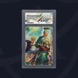One Piece CCG Ace 10 Roronoa Zoro PRB02-006 SP Alt Art Perfect Subgrades - Image 4