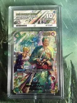 Roronoa Zoro PRB02-006 SP 2026 Egghead Crisis ACE 10 Gem Mint One Piece Card JPN - Image 1