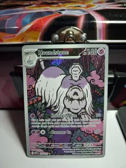 Pokemon TCG Houndstone Holo Illustration Rare 145/132 Me01 Mega Evolution - Image 1