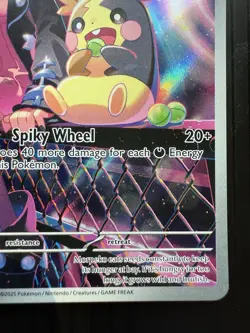 Pokemon Marnie's Morpeko SVP 206 Black Star Promo Full Art Holo (NM) - Image 5