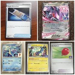 Asia Exclusive Promo Pokemon Lot Night Stretcher GBL Genesect Ex Lapras 7/11… - Image 1