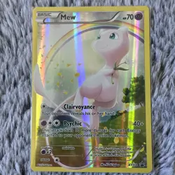 Pokemon TCG Mew XY110 Holo Black Star Promo Full Art Light Play Card Lp rare - Image 1