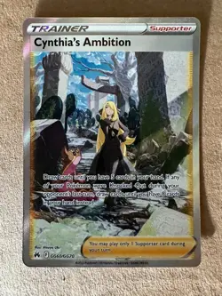 Pokemon TCG Cynthia's Ambition GG60/GG70 Crown Zenith: Galarian Gallery Rare NM - Image 1