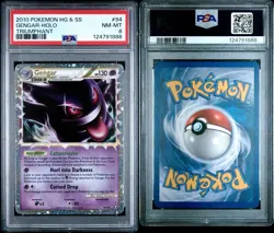 Pokemon TCG HGSS Triumphant Gengar Prime 94/102 Holo PSA 8 Pack Fresh NEW CERT!! - Image 3