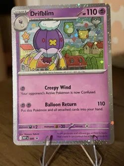 Pokemon TCG Drifblim 006 Mega Evolutions Black Star Promo Holo Card Cosmo - Image 1