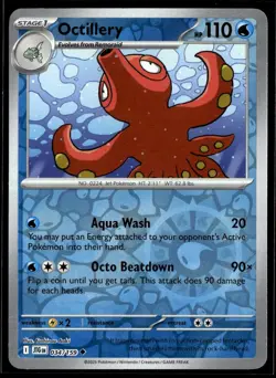 Octillery 034/159 Uncommon Journey Together Pokemon Reverse Holo Near Mint - Image 1