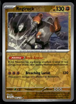Regirock 082/159 Rare Journey Together Pokemon Reverse Holo Near Mint - Image 1