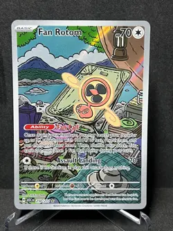 Fan Rotom 250/217 Illustration Rare Ascended Heroes Pokemon Holo Near Mint - Image 1