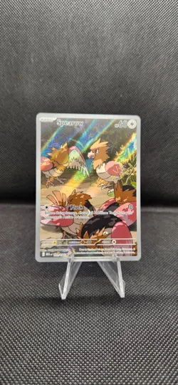 SPEAROW 151/132 ILLUSTRATION RARE MEGA EVOLUTION POKEMON NEAR MINT - Image 1