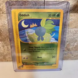 Pokemon Oddish 97/147 Aquapolis e-Reader Common 2002 Grass Type Card - Image 1
