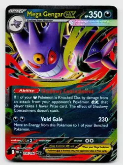 Pokemon TCG Mega Gengar ex 056/094 Double Rare Holo Card - Image 1