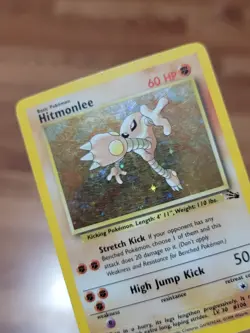 PL* Pokemon TCG Fossil Set Hitmonlee Holo Card 7/62 WoTC - Image 4