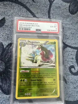 MEGANIUM 3/122 XY BREAKPOINT POKEMON (REVERSE HOLO, PSA 6) - Image 1