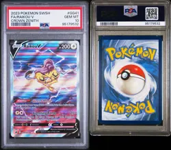 2023 POKEMON SWORD & SHIELD CROWN ZENITH #GG41 FULL ART/RAIKOU V PSA 10 - Image 5
